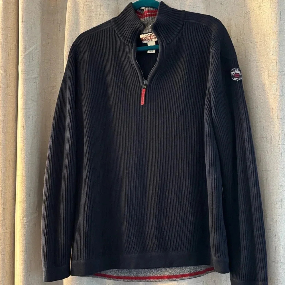 Vtg Eddie Bauer Quarter Zip Pullover Mens Size XL Navy Sport‎ Shop New Zealand